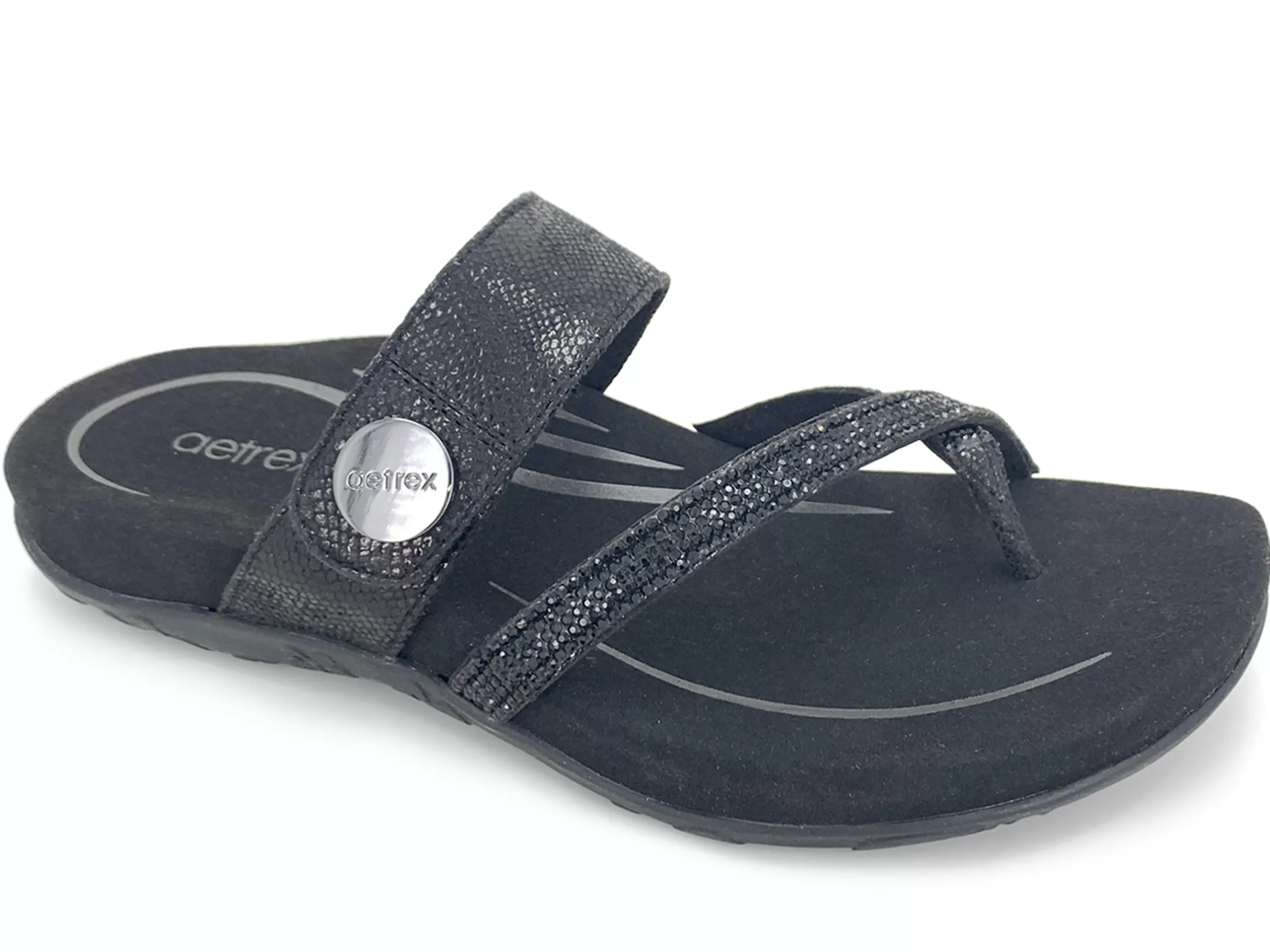 Izzy Sparkle Thong Sandal>AETREX Online