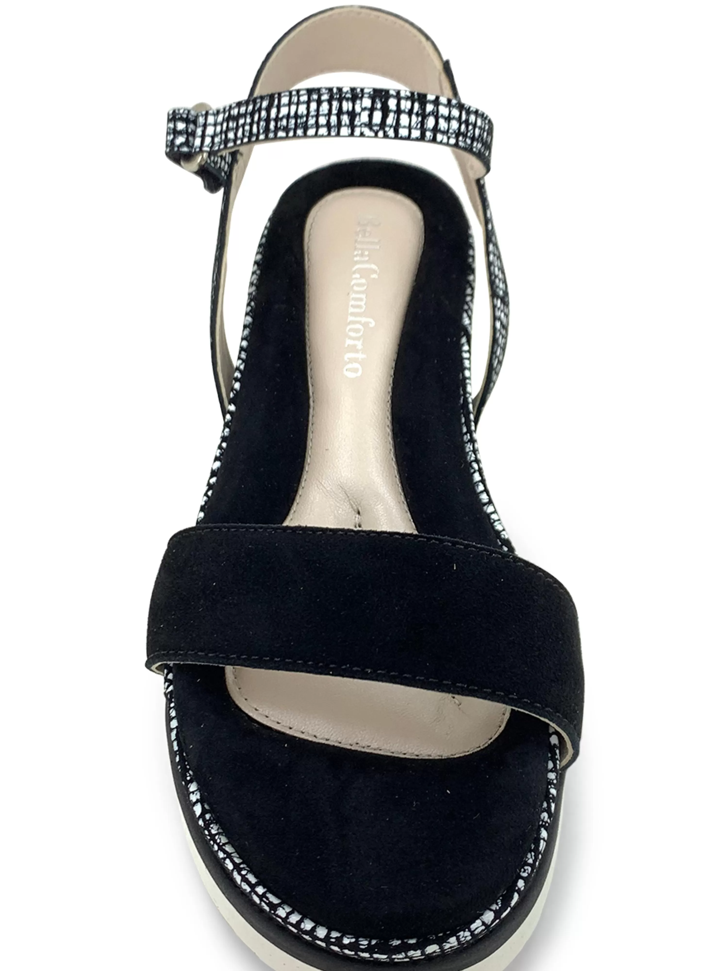 Dalia Sandal Black White>BELLA COMFORTO Shop