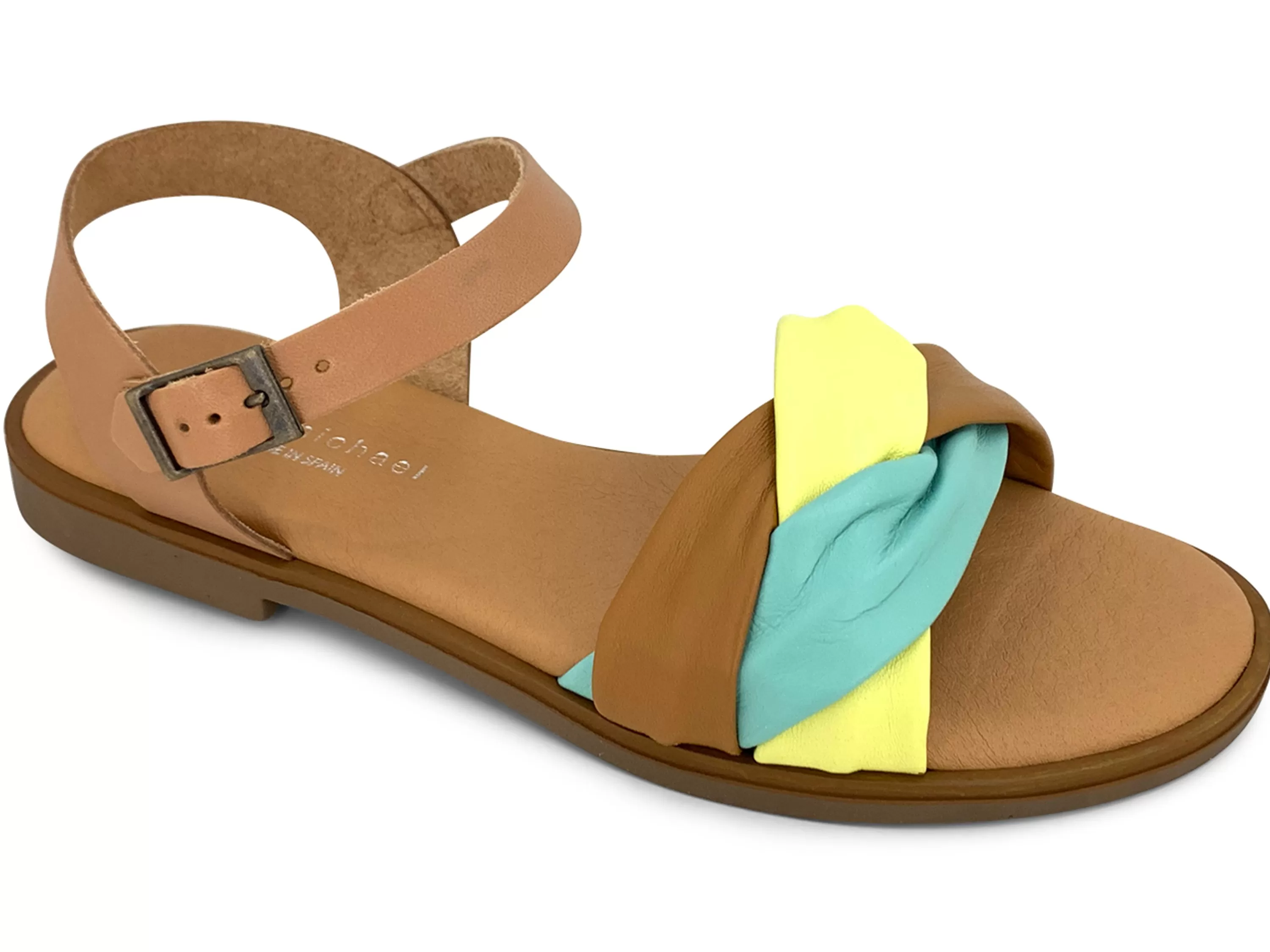 Mystic Sandal Tan Multi>ERIC MICHAEL Clearance