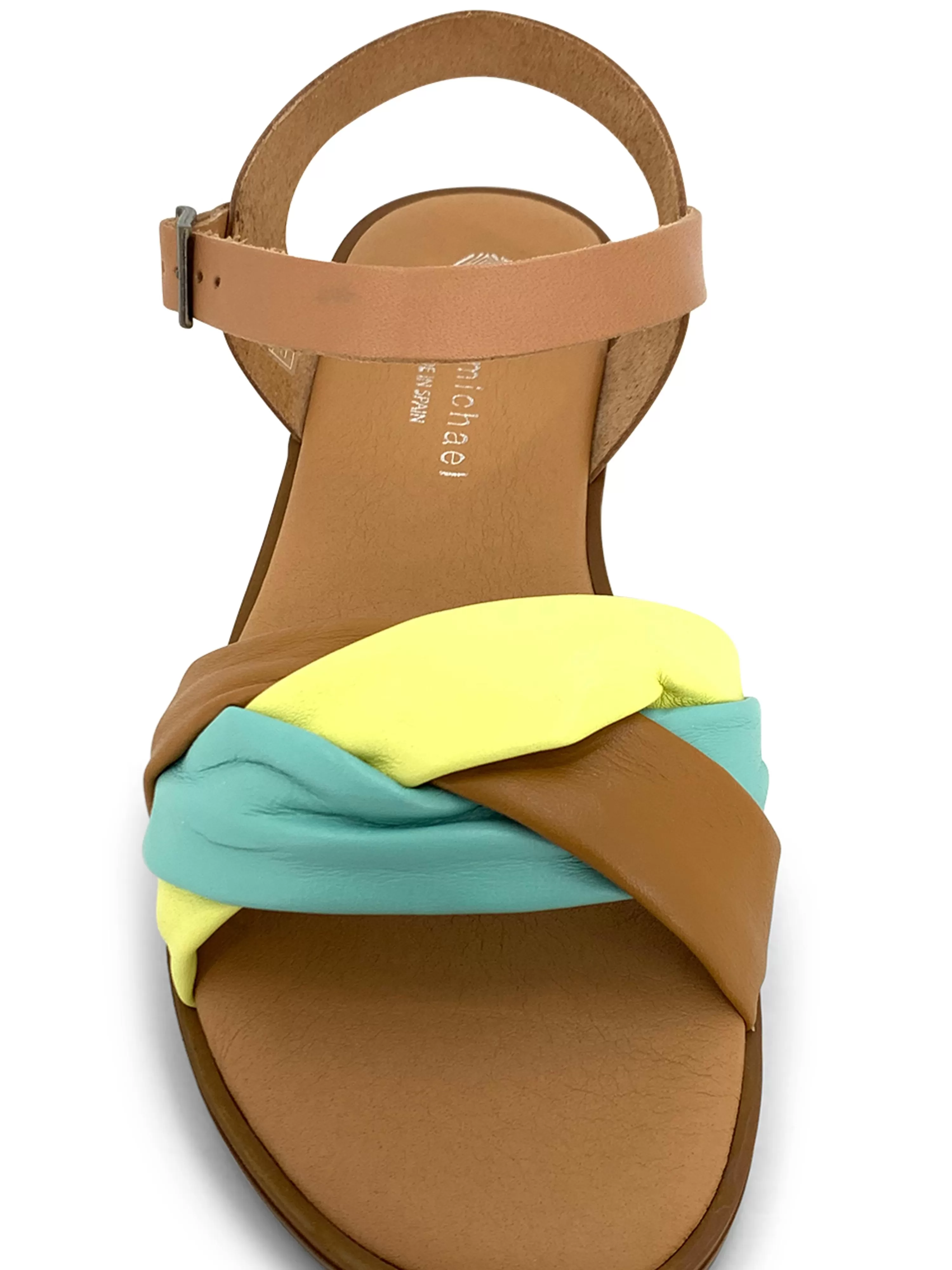 Mystic Sandal Tan Multi>ERIC MICHAEL Clearance