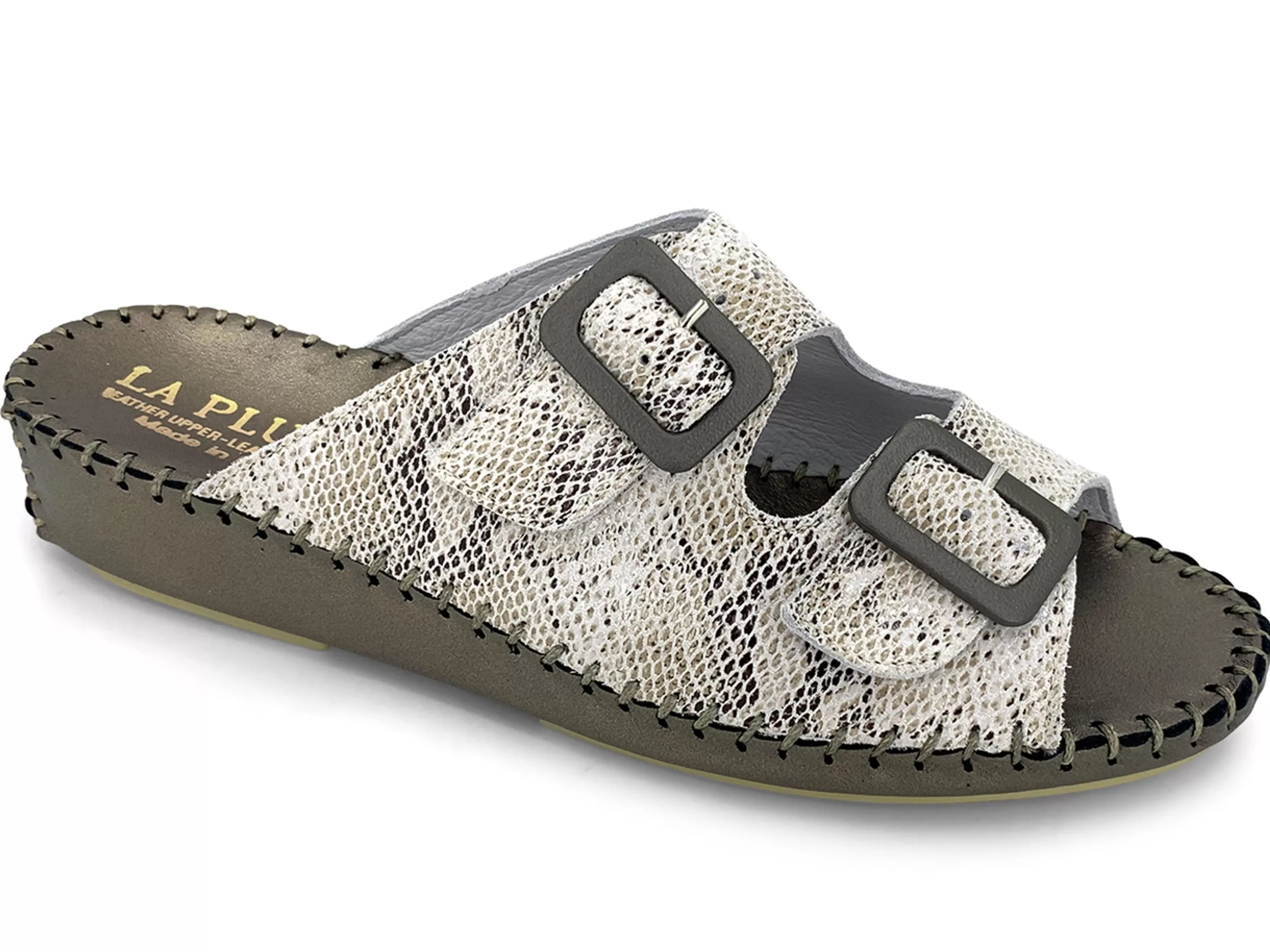Jen Slide Biege Pyth>LA PLUME Store