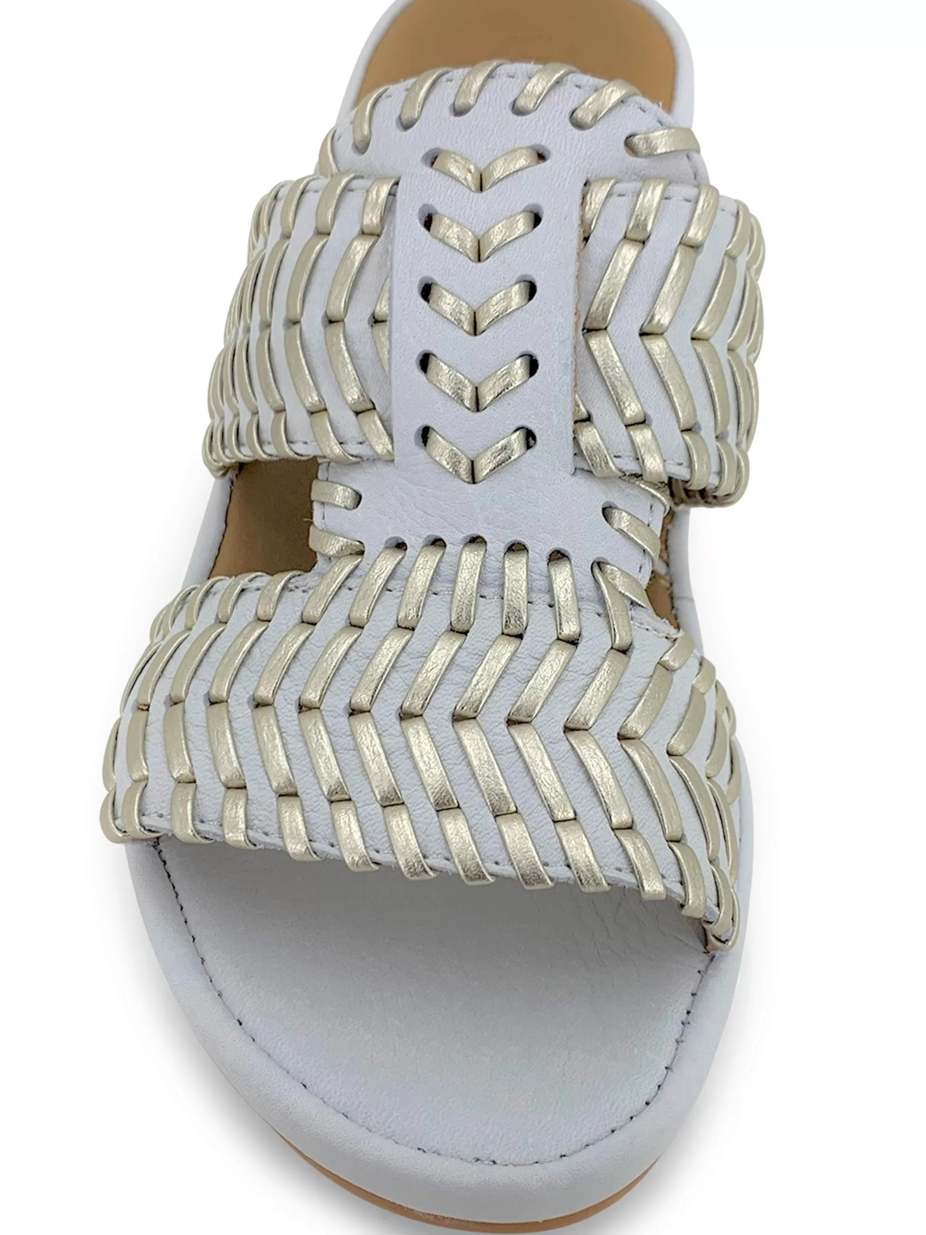 Chorra Slide White Gold>L'AMOUR DES PIEDS Hot