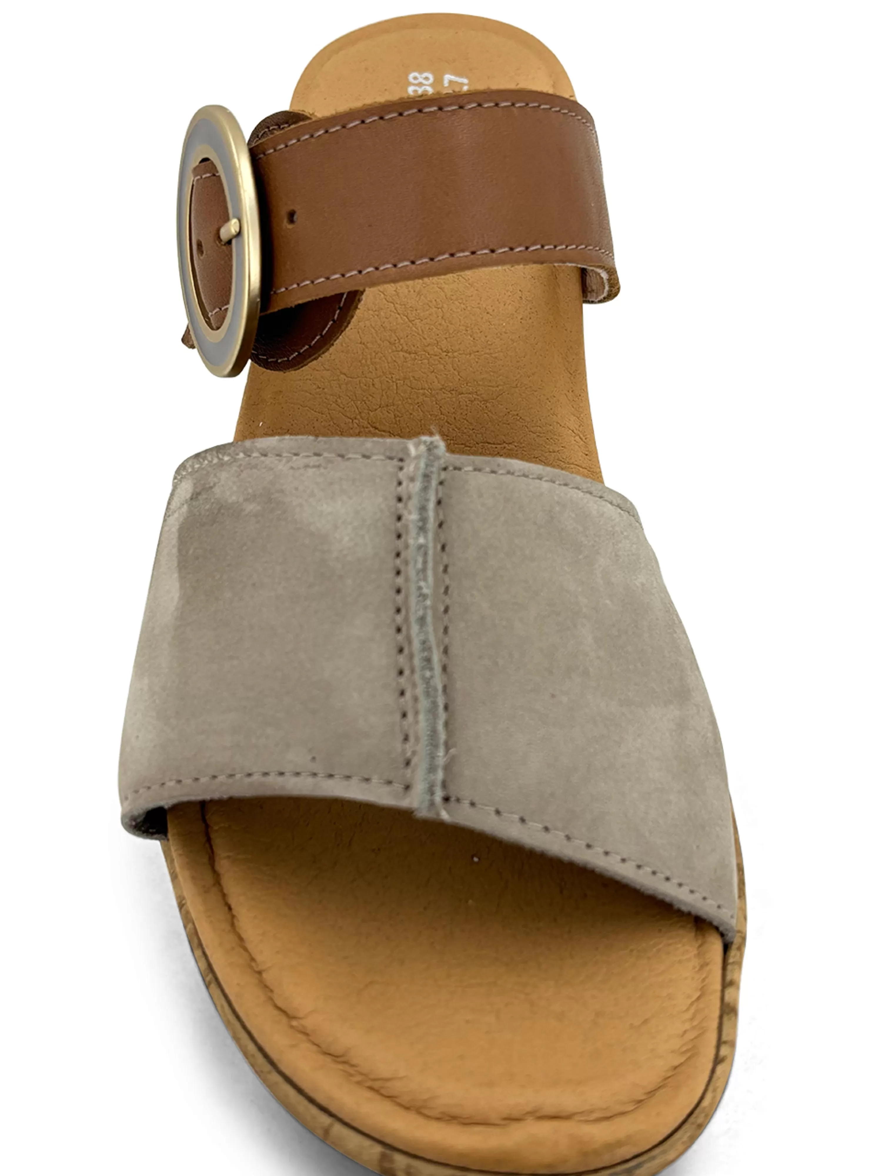 Breezy Platform Slide Sandal Stone Caramel>NAOT Clearance