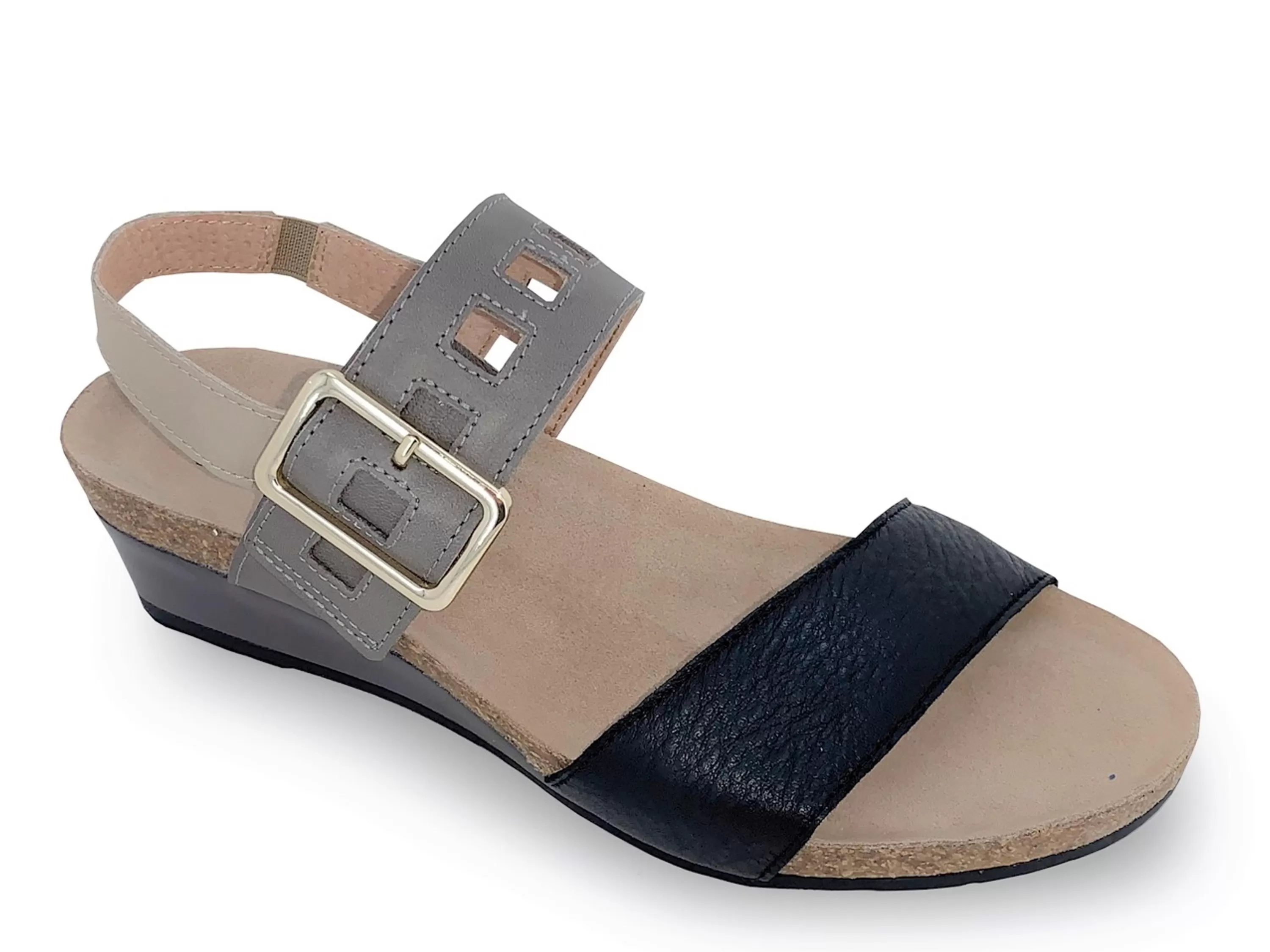 Dynasty Women's Wedge Sandal Black Multi>NAOT Best Sale