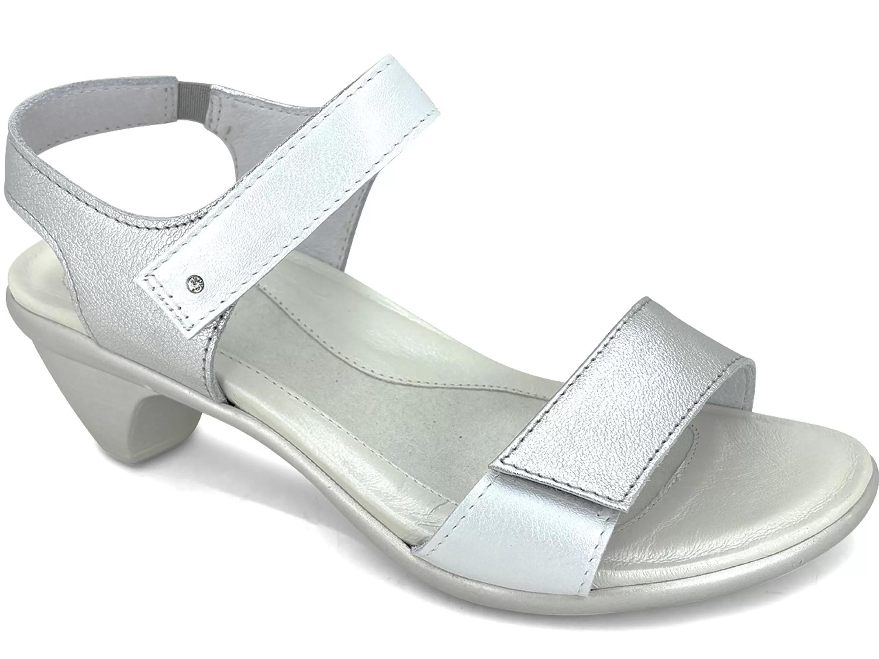 Extant Quarter Strap Heel Silver White>NAOT Best