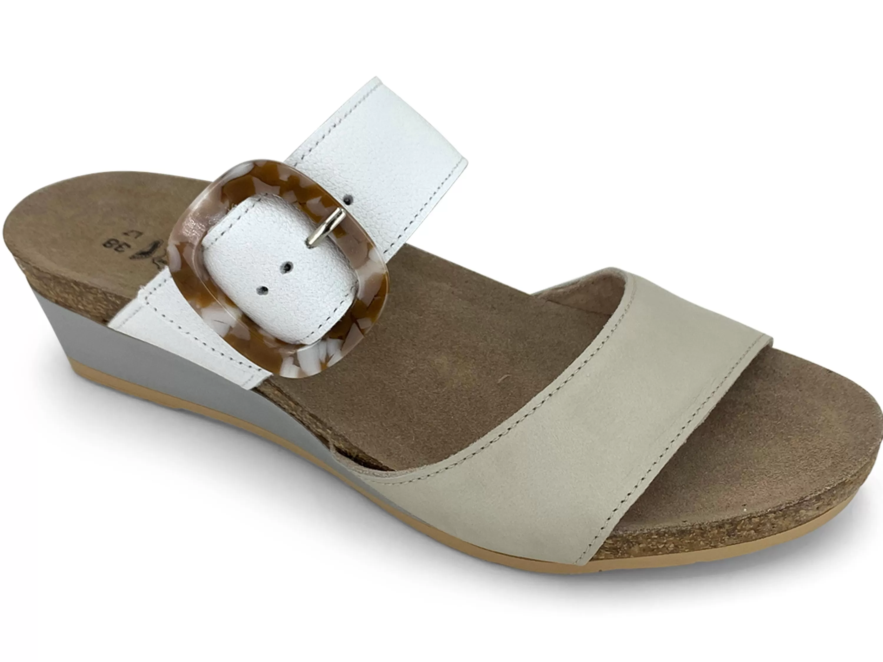 Kingdom Wedge Sandal Ivory White>NAOT Store