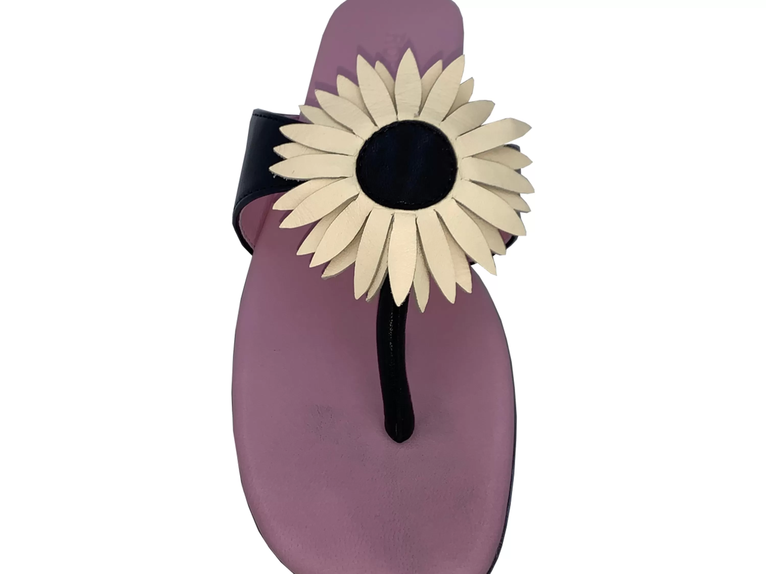 Sunflower Thong Sandal Bone Black>ROBERT ZUR Store