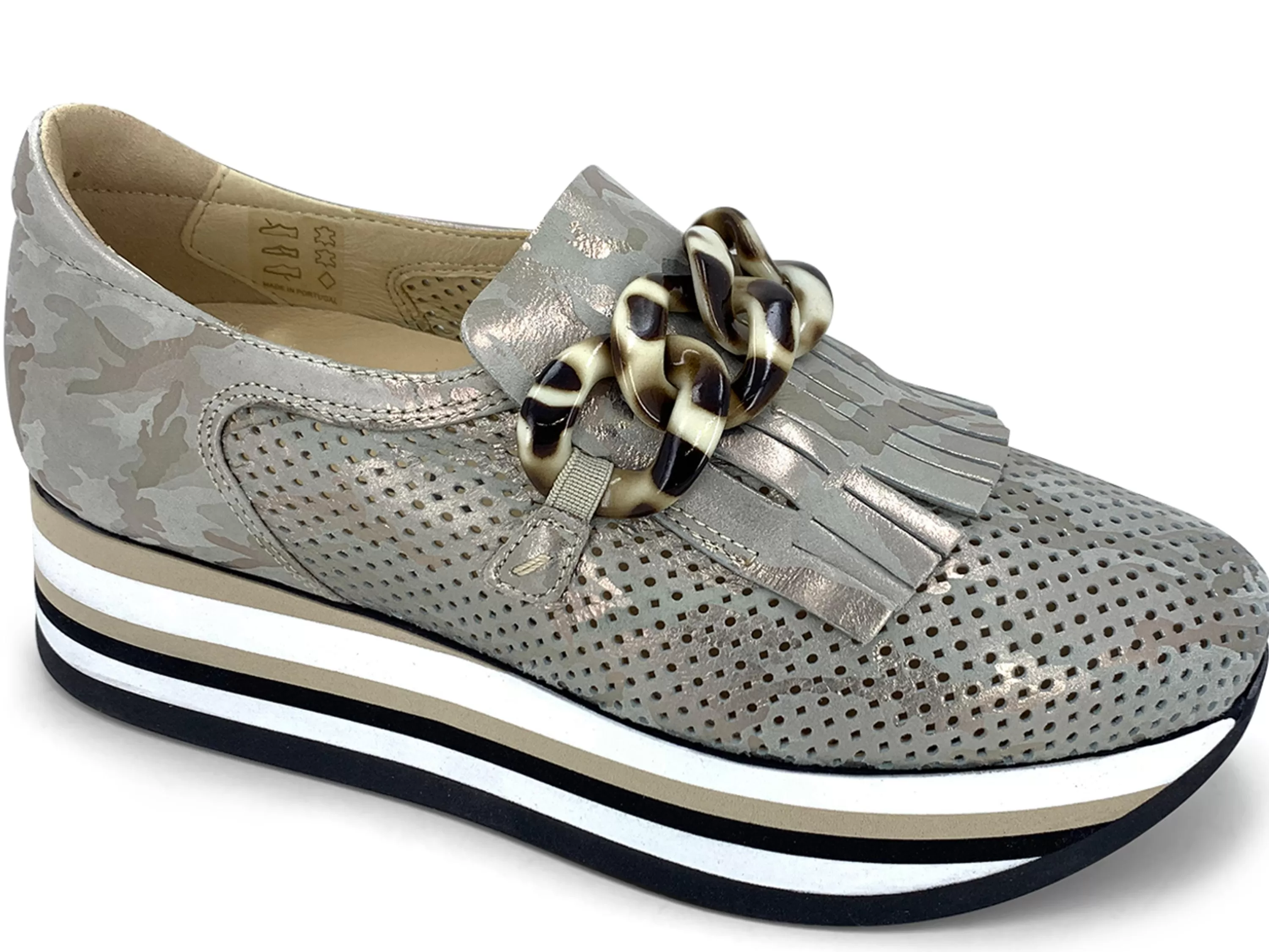 Cadie Slip-On Shoe Khaki>SOFTWAVES Discount